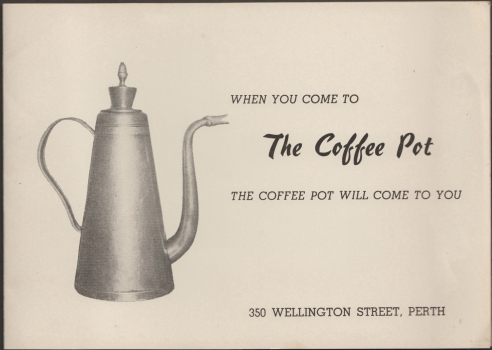 Coffee pot ad c. 1956