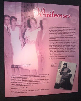 Panel about the renowned waitresses of the Coffee Pot cafe